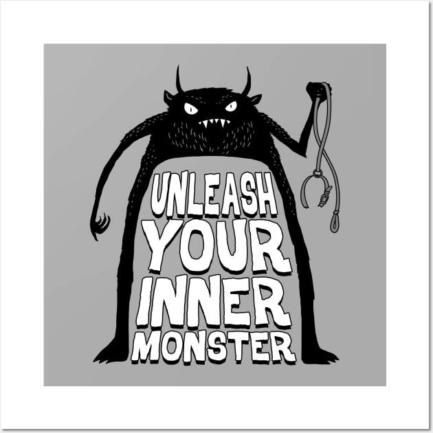 Cute Monsters Ego Boost Inner Monster In You Quotes Sayings To Live By Wall Art by BoggsNicolas